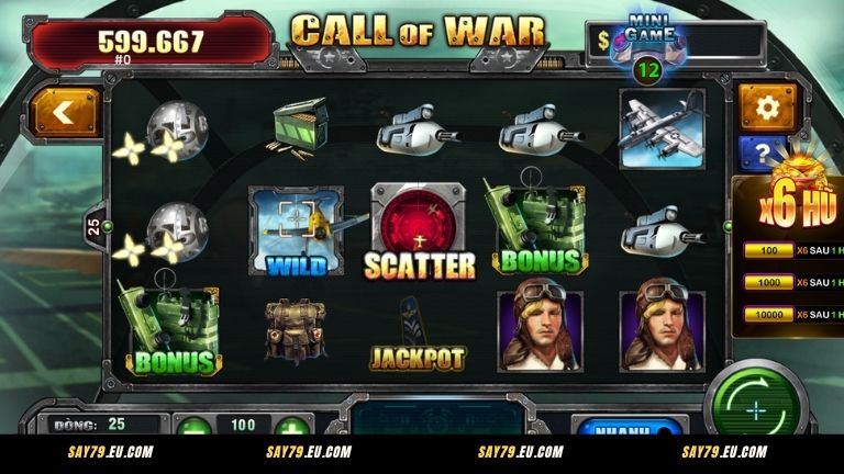 Bí kíp chơi nổ hũ Call of War Say79 dễ thắng