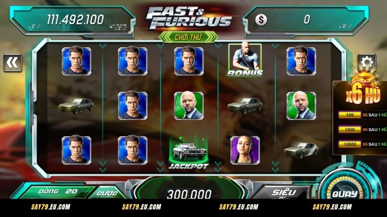 Cập nhật cách chơi Fast & Furious Say79 dễ hiểu