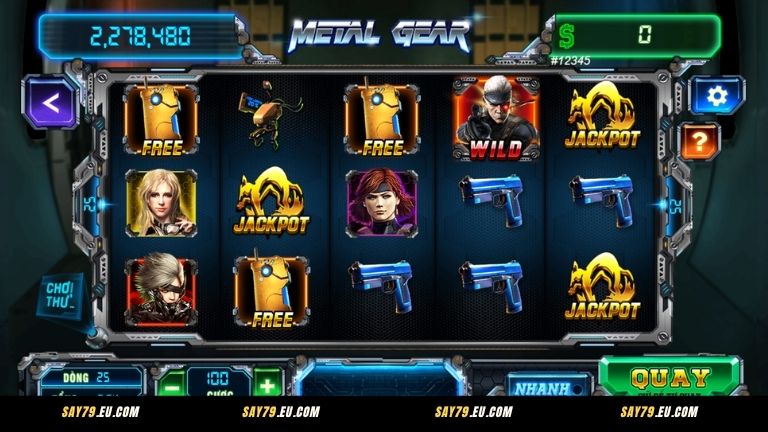 Kinh nghiệm chơi Metal Gear dễ trúng hũ tại Say79