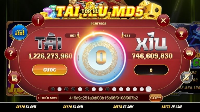 Tài Xỉu MD5 được tích hợp công nghệ mã hóa MD5