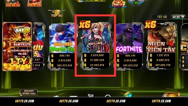 Tips chơi nổ hũ Suicide Squad thắng lớn tại Say79