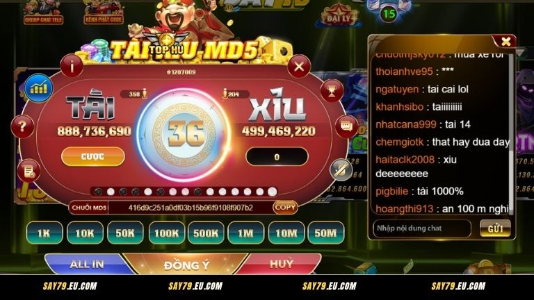 Ưu điểm vượt trội khi chơi Tài Xỉu MD5 Say79